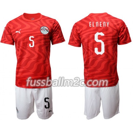 Fußballtrikots Ägypten Elneny 5 Kinder Heim Trikotsatz 2019